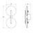 Kintore Twin Light White Glass Wall Lamp - Gold-3