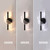 Nesna Sculptural 3CCT LED Wall Light - Black-2