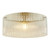Armadale Ribbed Drum Glass Ceiling Light - Gold