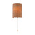Bizani Minimalist Cork Wall Light with Pull Cord