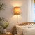 Bizani Minimalist Cork Wall Light with Pull Cord-1