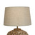 Delphi Tapered Drum Linen Natural Timber Table Lamp-5