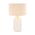Elliniko Glazed Ceramic Cream Table Lamp