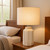 Elliniko Glazed Ceramic Cream Table Lamp-2