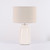 Elliniko Glazed Ceramic Cream Table Lamp-5