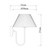 Icaria White Pleated Shade Brass Wall Light-10