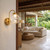 Liro Rechargeable Brass 3CCT LED Touch Wall Light - Clear-1