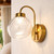 Liro Rechargeable Brass 3CCT LED Touch Wall Light - Clear-3