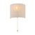 Perama Minimalist Linen Wall Light with Pull Cord