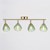 Psychiko 4 Light Brass Bar Ceiling Light - Multicolour-1