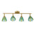 Psychiko 4 Light Brass Bar Ceiling Light - Multicolour-3