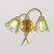 Psychiko Twin Light Brass Wall Light - Multicolour-1