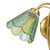 Psychiko Twin Light Brass Wall Light - Multicolour-6
