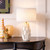 Soufli Glazed Leaf Ceramic Table Lamp-1