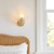 Thasos Clear Glass Shell Wall Light - Brass-1