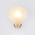 Thasos Frosted Glass Shell Wall Light - Brass-1