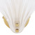 Thasos Frosted Glass Shell Wall Light - Brass-6