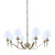 Stanford 8 Light Polished Nickel Chandelier by Viore Design