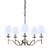 Stanford 5 Light Polished Nickel Candle Chandelier