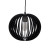 Puffin Timber Pendant Light in Black