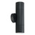 Shadow Black Fixed Exterior Twin Wall Light