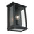 Madrid Large Clear Bevelled Wall Light - Black