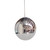 Helmet Chrome Pendant Light without the blur