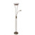 Reed LED Mother & Child Floor Lamp - Antique Brass