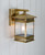 Avera Antique Brass Glass Exterior Wall Light