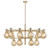 Escobar Gold Amber 10 Light Pendant Chandelier