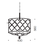 Mimosa 4 Light Aged Brass Round Pendant Light