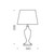 Sigrid Chrome and White Glass Table Lamp-1