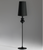 Classic Shaped Base with Conical Shade Black Floor Lamp-1