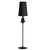 Classic Shaped Base with Conical Shade Black Floor Lamp