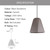 Specifications - Polygon Cement Pendant Light
