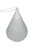 Antalya White Perforated Teardrop Pendant Light Top