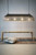 River Extra Long Linear Black Gold Pendant Light - Switched On