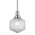 efferson Clear Glass Rod Pendant Light - Chrome - Small-1