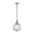 efferson Clear Glass Rod Pendant Light - Chrome-Small