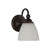 Nova 1 Light Wall Light - Bronze, Downwards