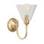 Loxton Cone Clear Glass Wall Light - Polished Brass