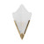 Vinci Polished Brass Frosted Glass Wall Sconce-2