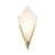 Vinci Polished Brass Frosted Glass Wall Sconce