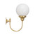 Luke Solo Round Opal Glass Wall Light - Brass-2