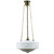 Senator 3 Chain Brass Opal Matt Suspension Light