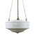 Senator Matt Opal Glass Triple Chain Pendant - Brass-1