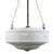 Senator Matt Opal Glass Triple Chain Pendant - Brass