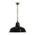Warehouse Brass Metal Black Dome Rod Pendant-3