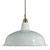 Warehouse Brass Metal White Dome Cord Pendant