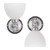 Koscina Bell Opal Glass Wall Light - Chrome-2